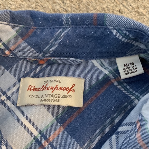 Blue Plaid Button-Down - Picture 3 of 5